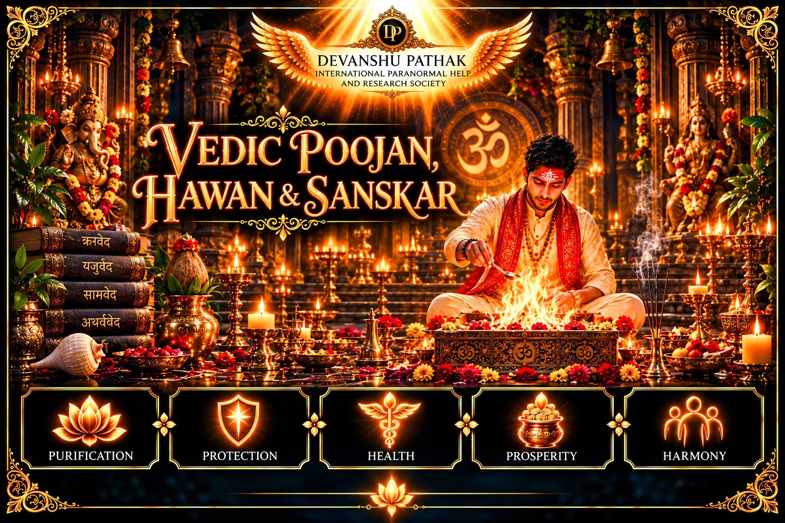 Vedik Poojan, Hawan and Sanskars